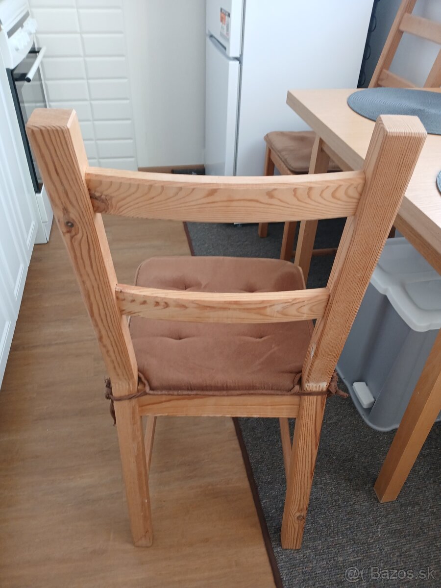 2 drevené stoličky Ivar Ikea - 4