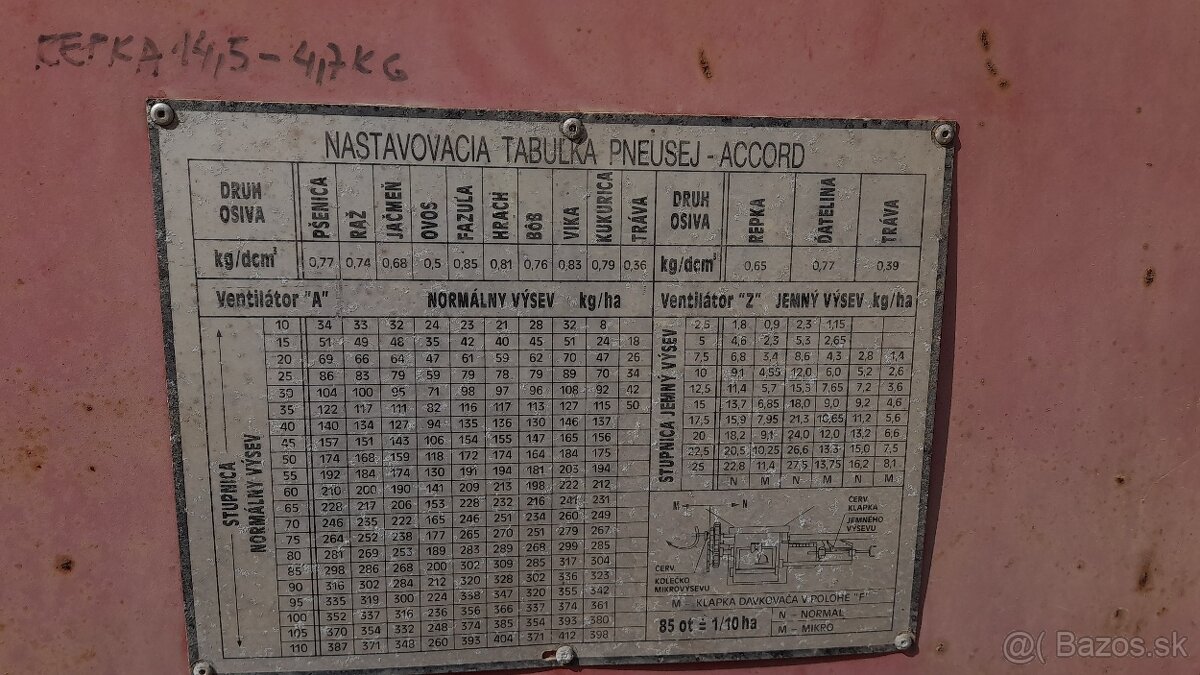 Sejačka PNEUSEJ 6M - 4