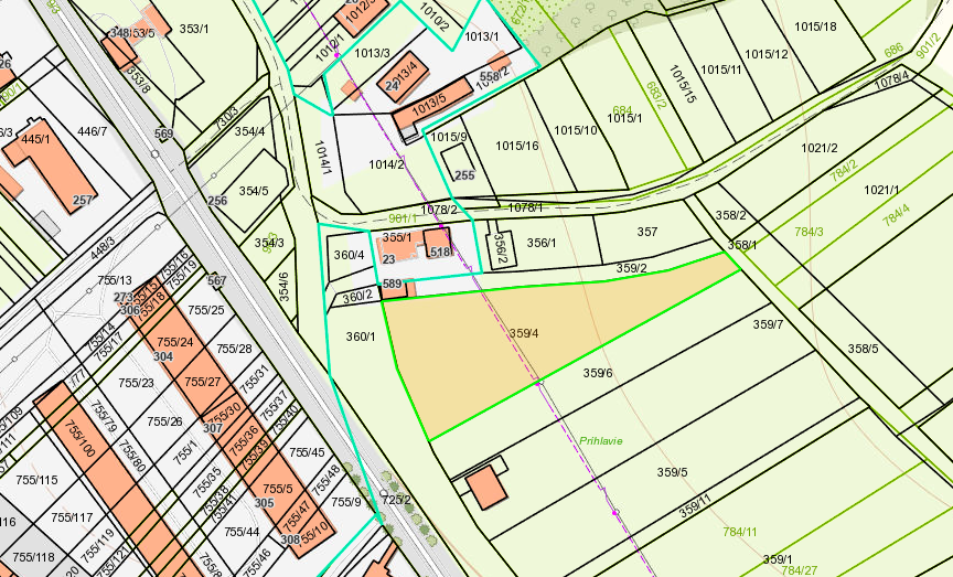 Dolná Breznica - Predám veľký (3500 m št.) stavebný pozemok - 4