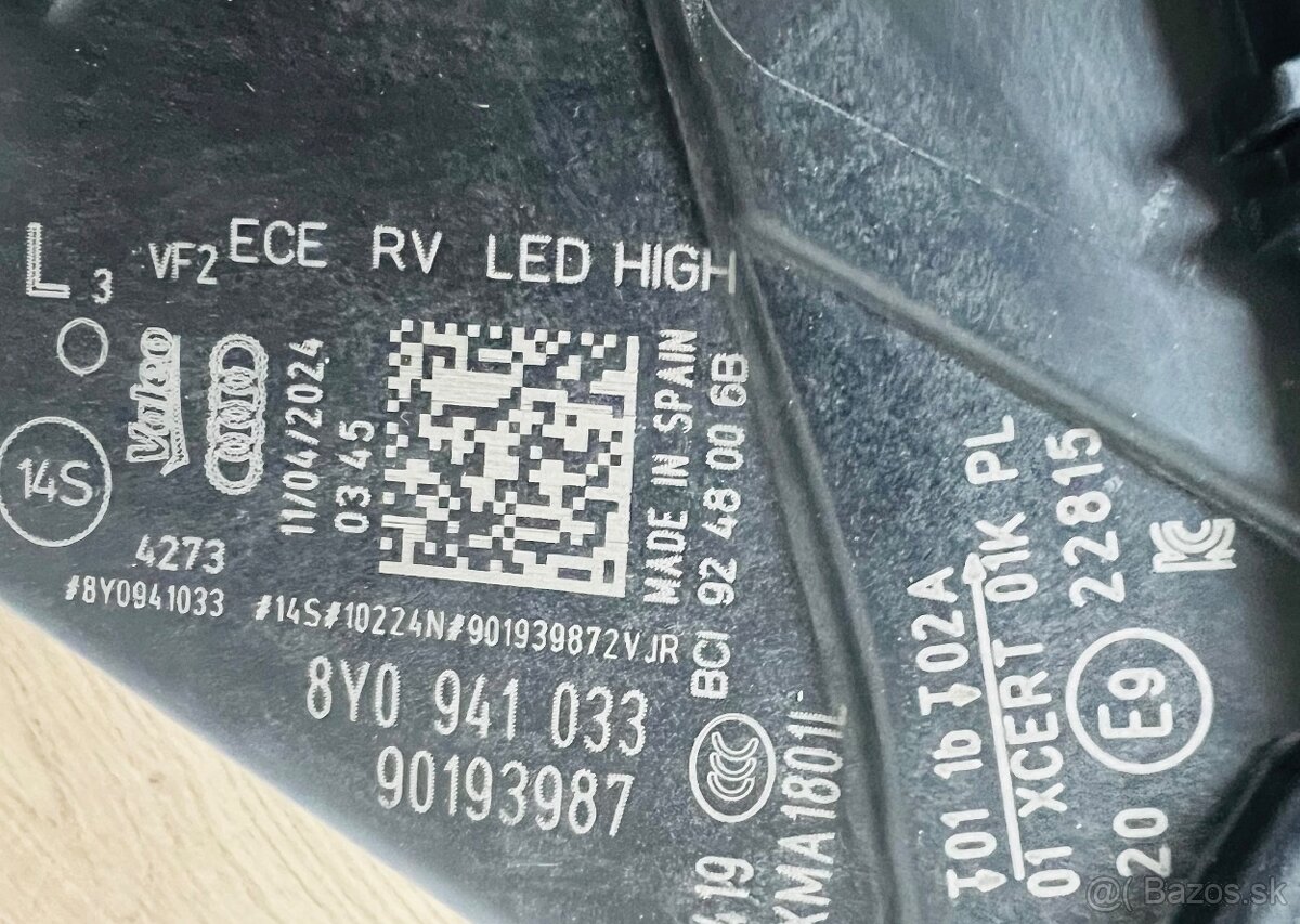 Audi S3 A3 8Y Full led světlomet 8Y0941033 - 4