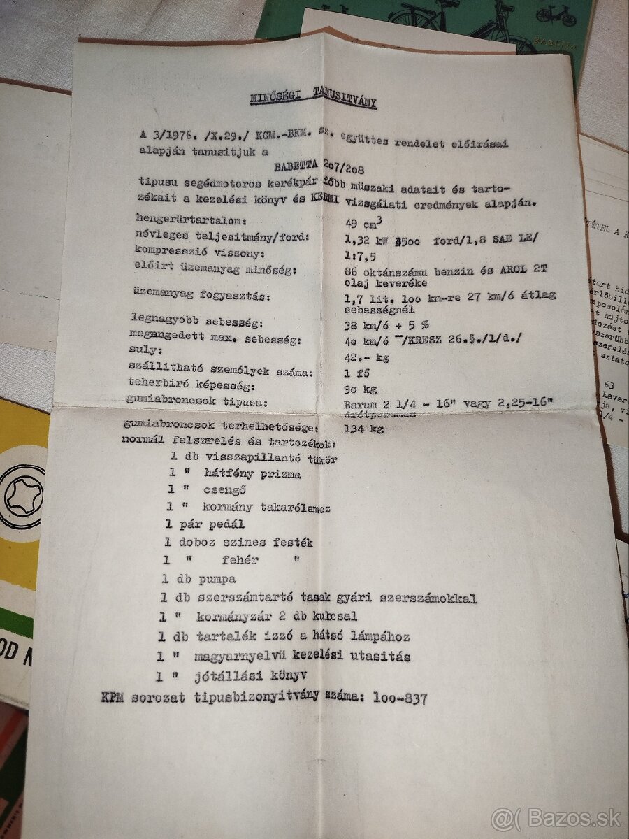 Vzacne Moped - navody na obsluhu - 4