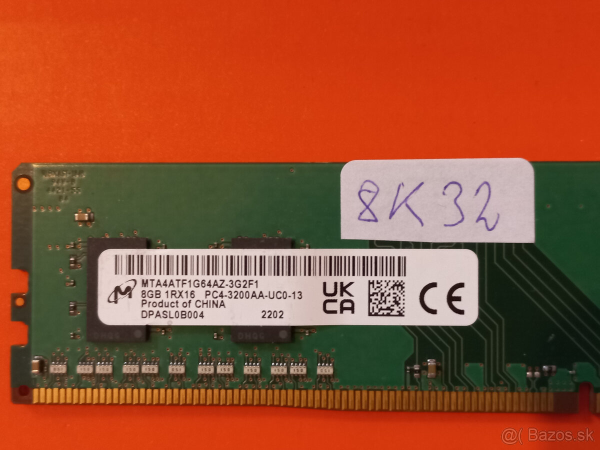 RAM 8GB DDR4-3200AA MIX UDIMM do PC - 4