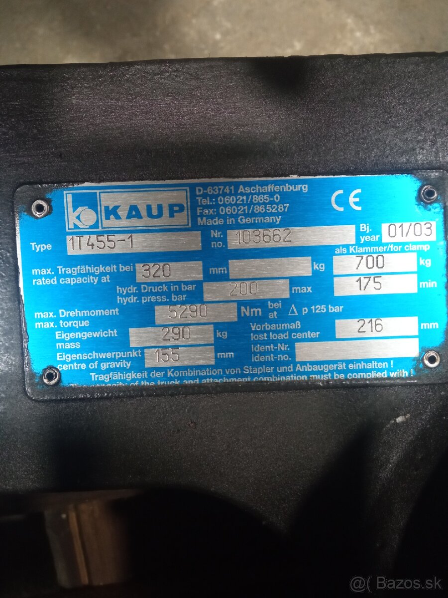 Rotačná bubnová svorka KAUP T455-1 - 4
