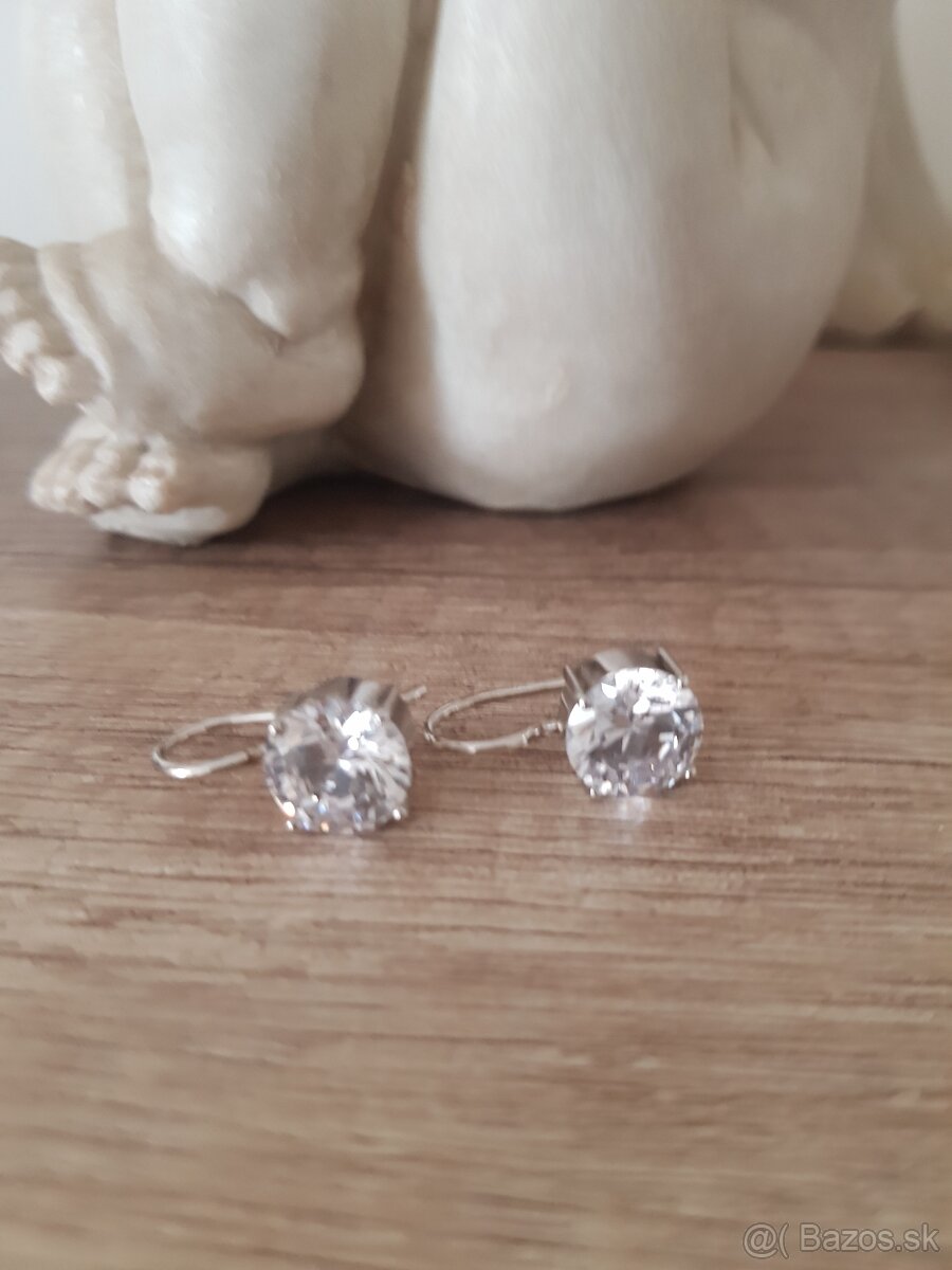 Ti Sento strieborne nausnice so zirkonmi - 4