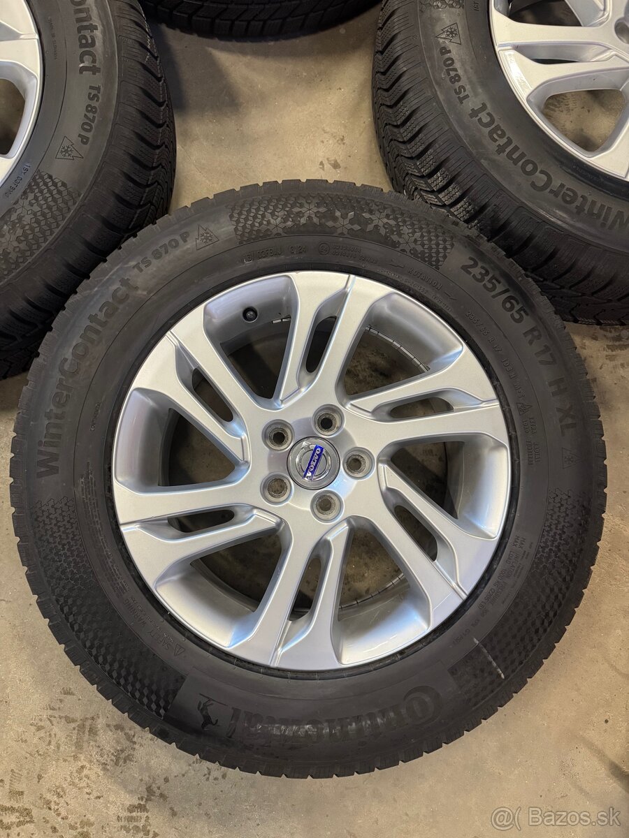hliníkové disky volvo r17, Zimné continetal 235/65 R17 - 4