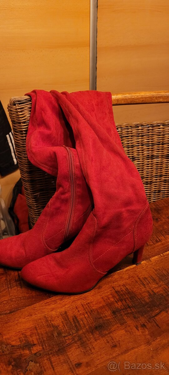 Prechodné červene čižmy - 4