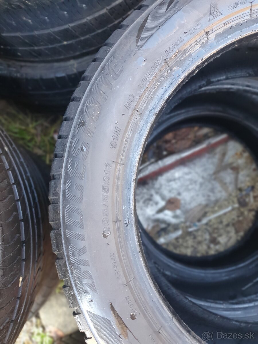 205/55r17 zimne bridgestone - 4