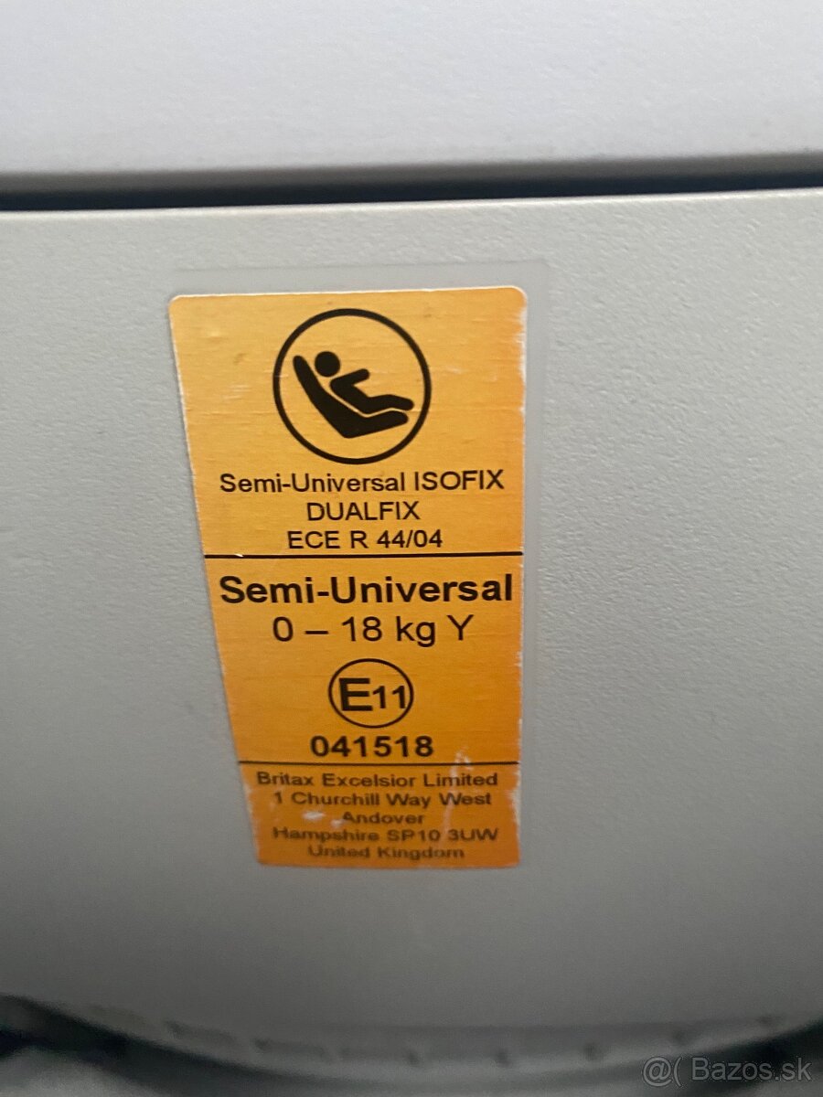 Predám otočnou auto sedacku Britax römer - 4