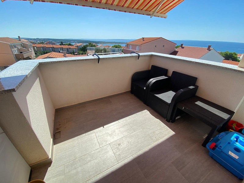 Chorvátsko-Dvojizbový zariadený apartmán s výhľadom na more - 4