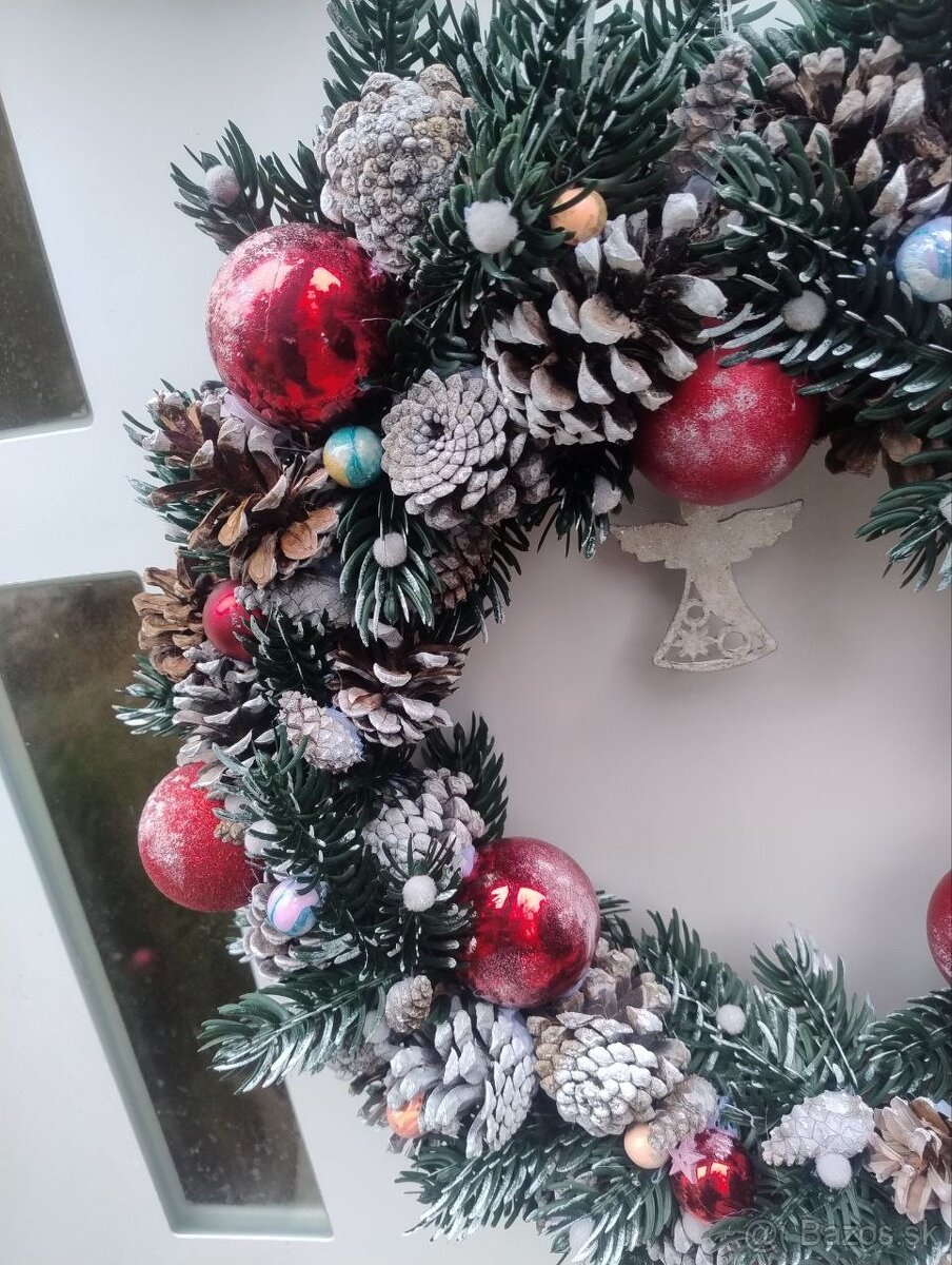 Veľký vianočný veniec – nový, 50cm - 4