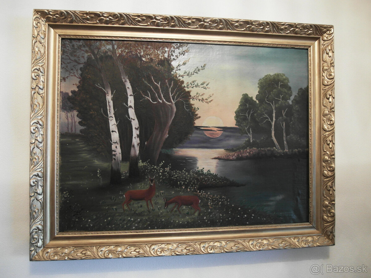 Starý obraz Srnky - 4