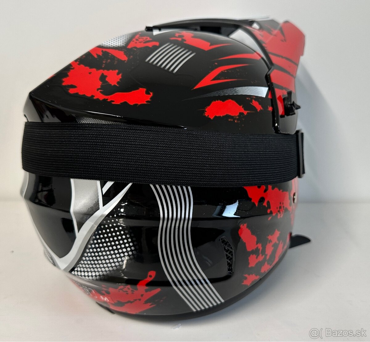 Moto prilba (off-road/motocross) + okuliare, veľkosť M - 4