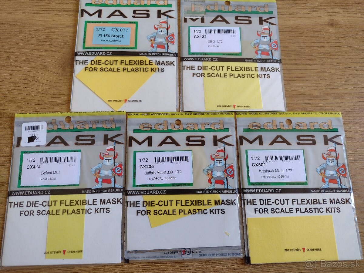 Plastikové modely 1:72 Masky - 4