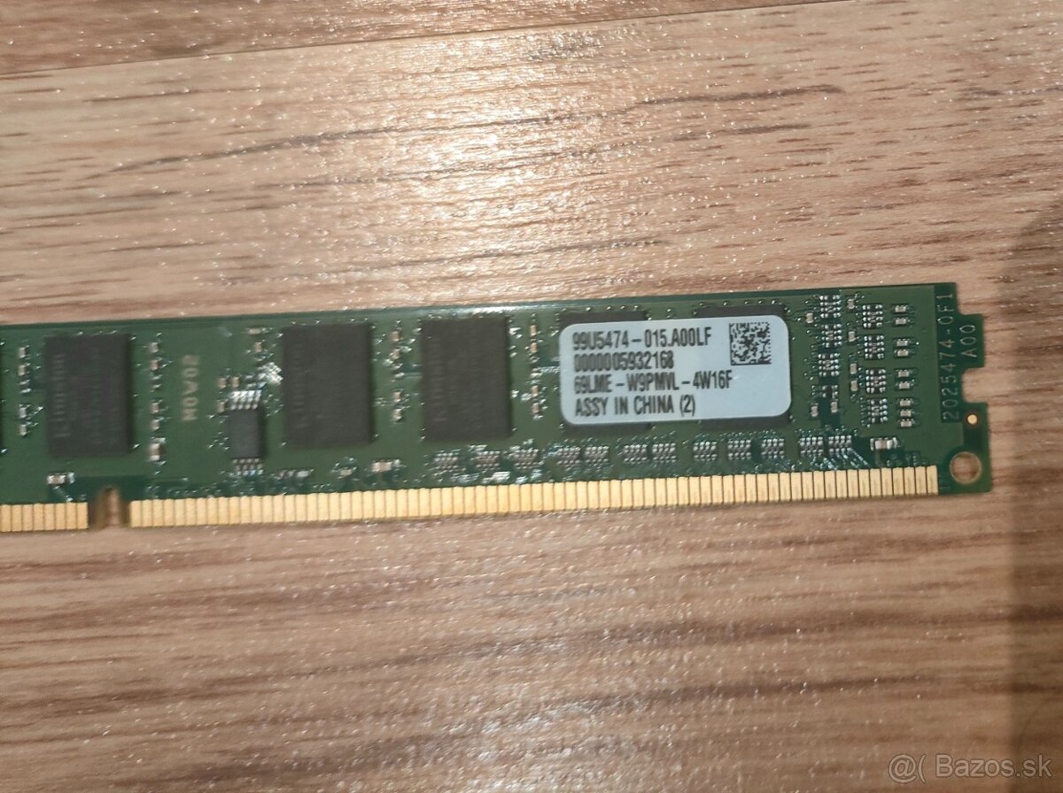 Pamäť RAM Kingston 2GB DDR3-1333 - 4