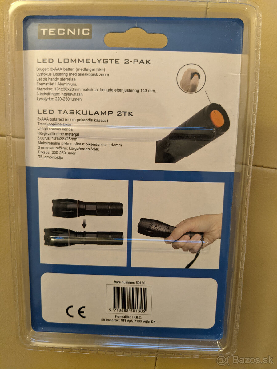 Nové rozne LED baterky, 4 ks. - 4