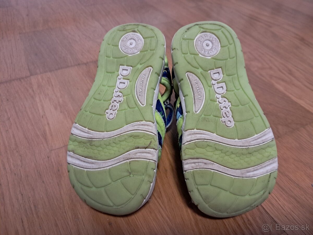 Sandálky D.D.step - zeleno modré 21 - 4