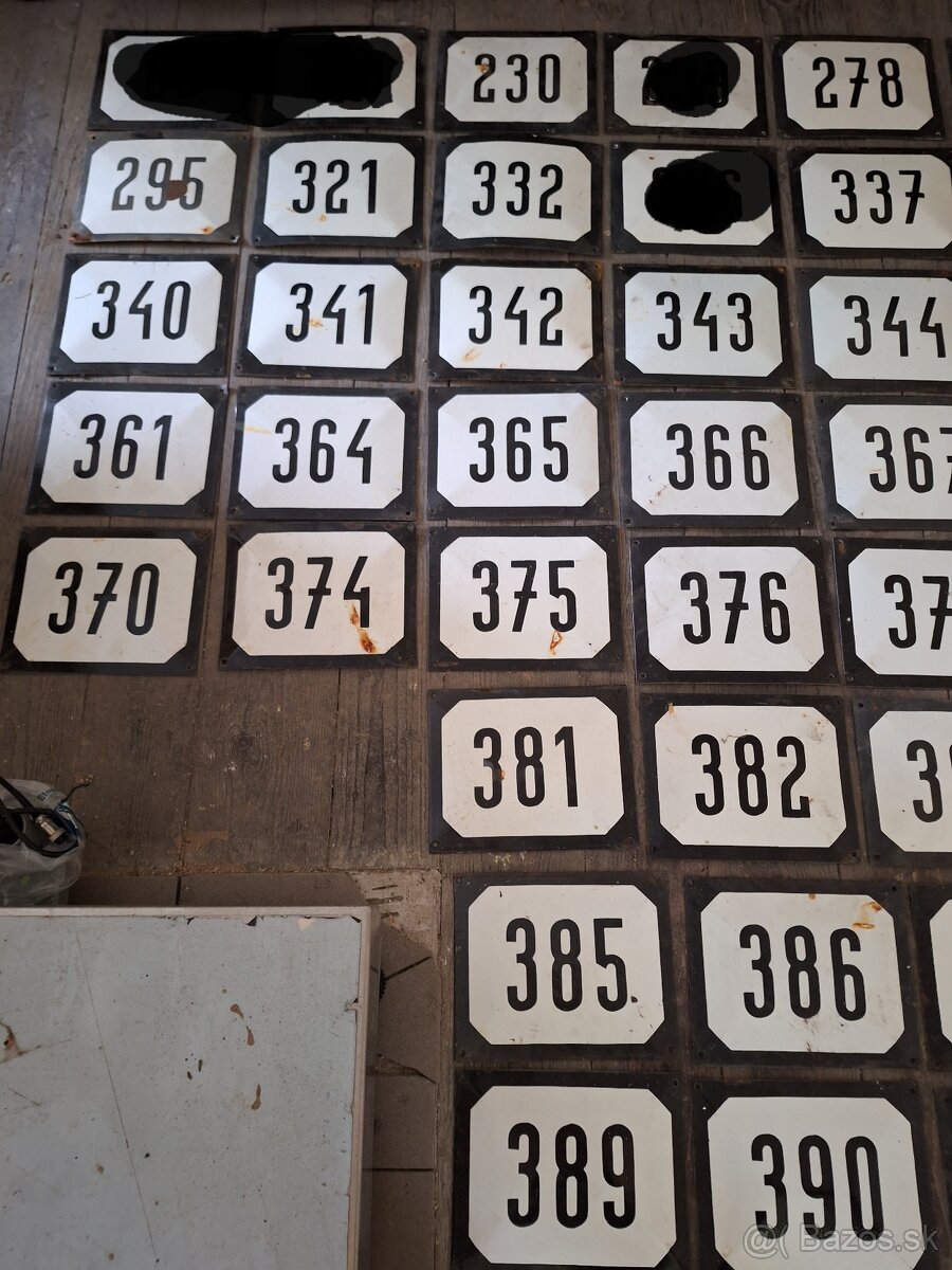 Smaltované čísla - 4