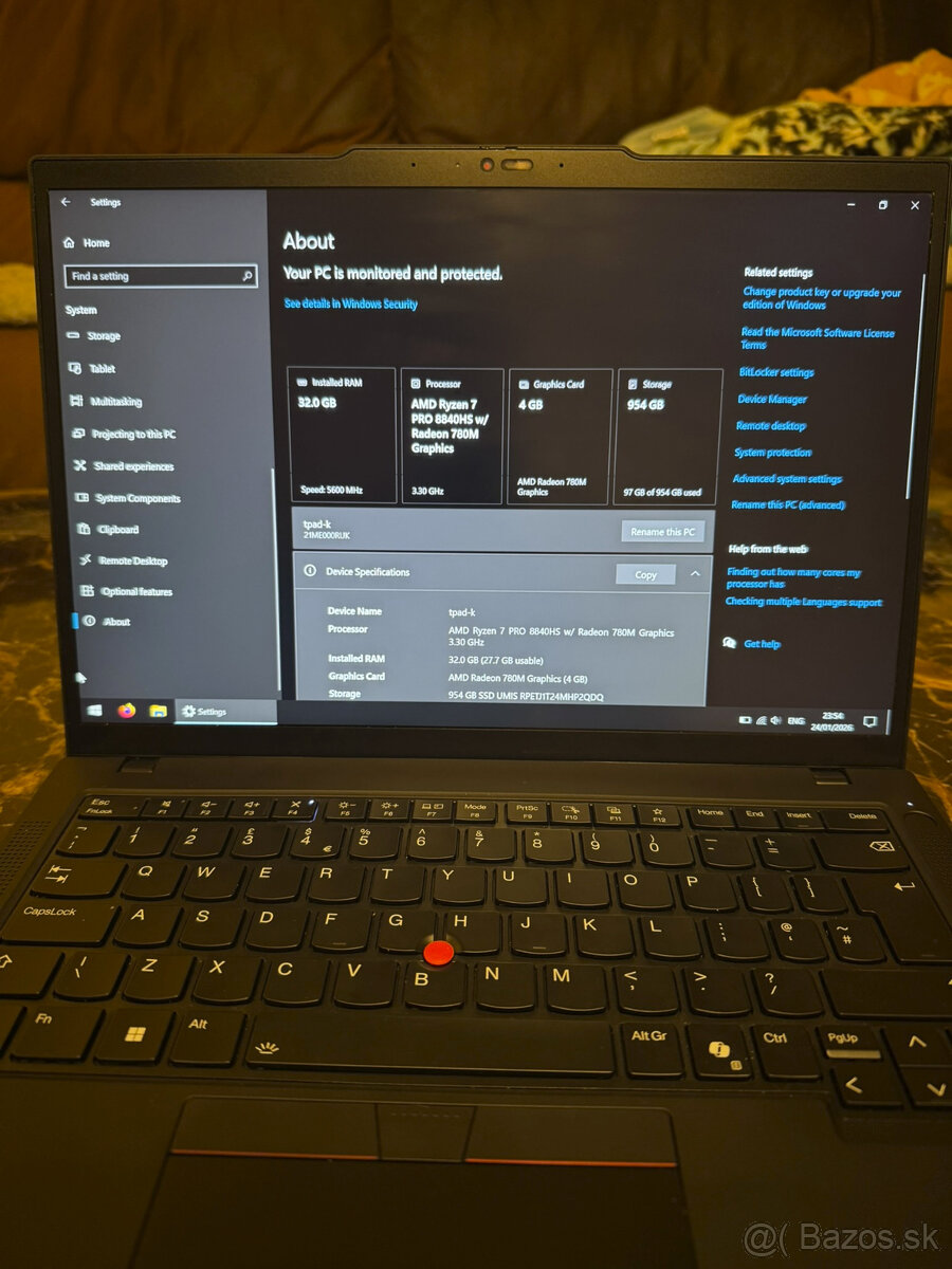 Lenovo ThinkPad P14s Gen 5 – Ryzen 7 Pro, 32 GB RAM, 1TB SSD - 4