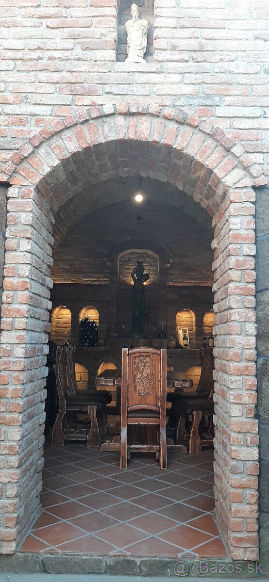 Drevený stôl 160×90 +6 stolićkov do vinnice - 4