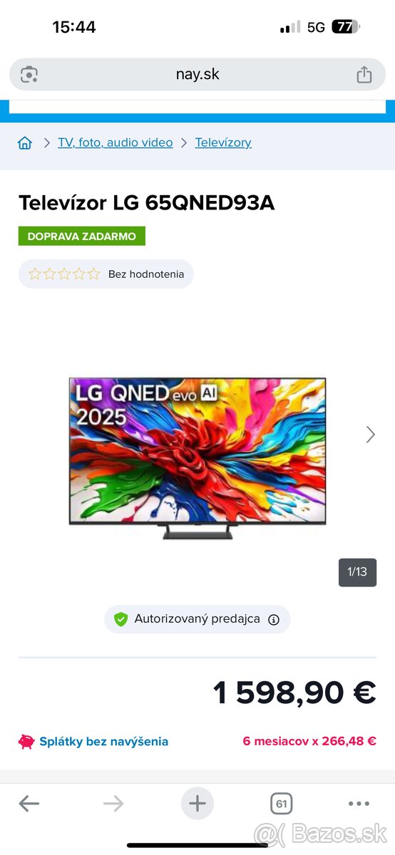 LG 65" 4K QNED evo MiniLED Smart TV - 4
