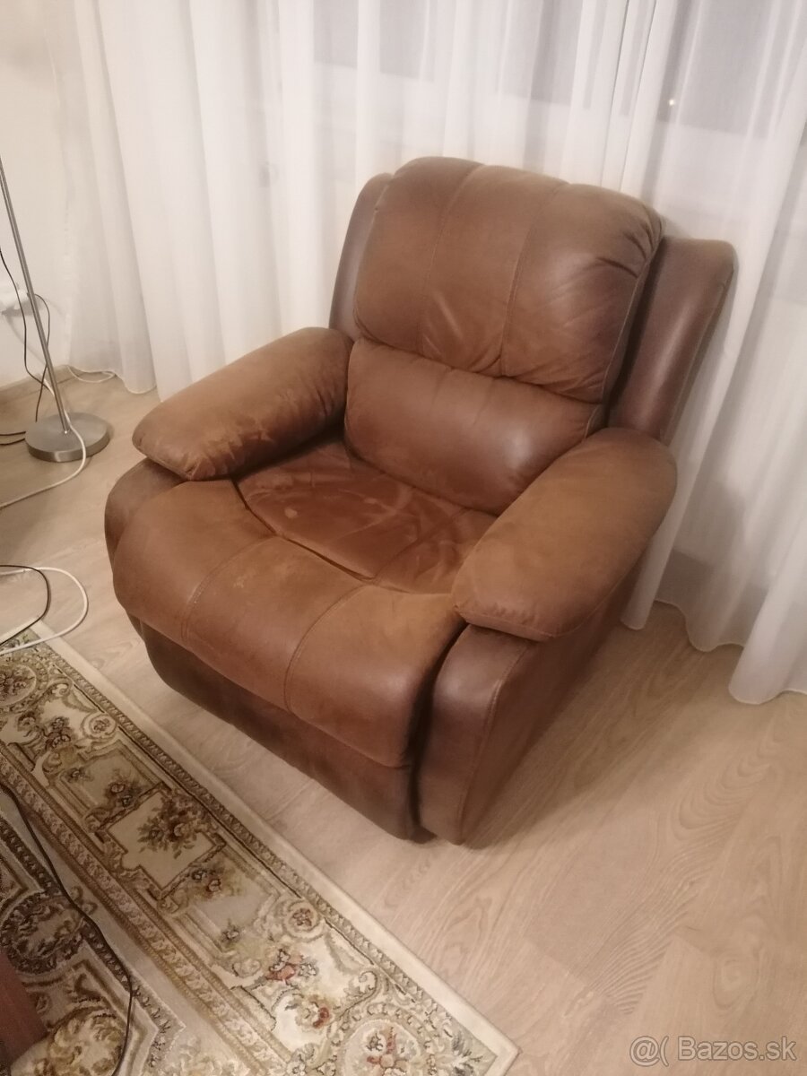 kožená gaučová súprava 3+2+1 - 4
