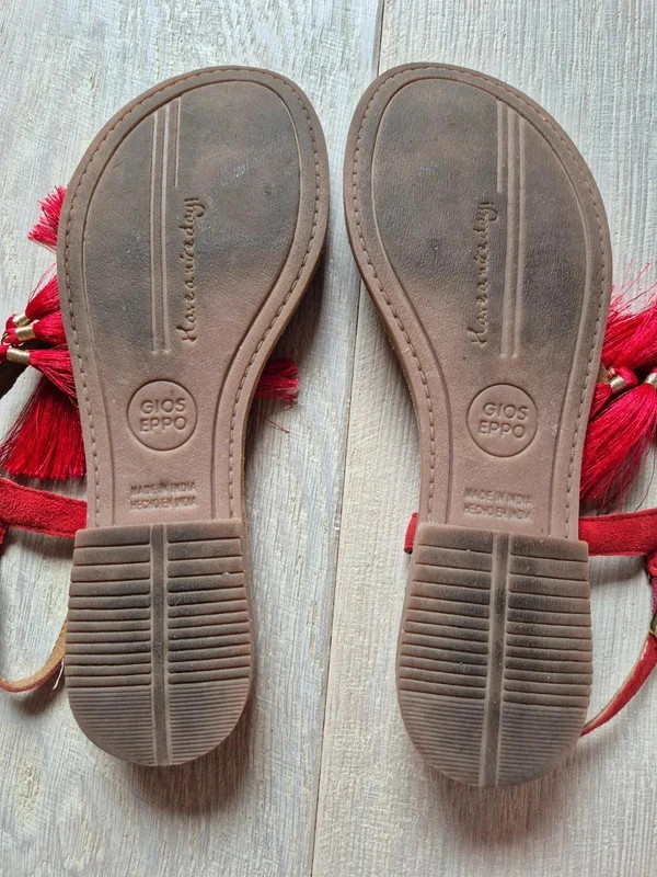 Šľapky so strapcami, veľkosť 37 - 4