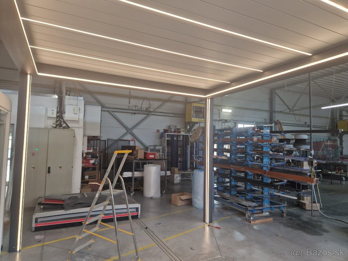 Bioklimatická pergola, 5x3,7m, antracit - 4