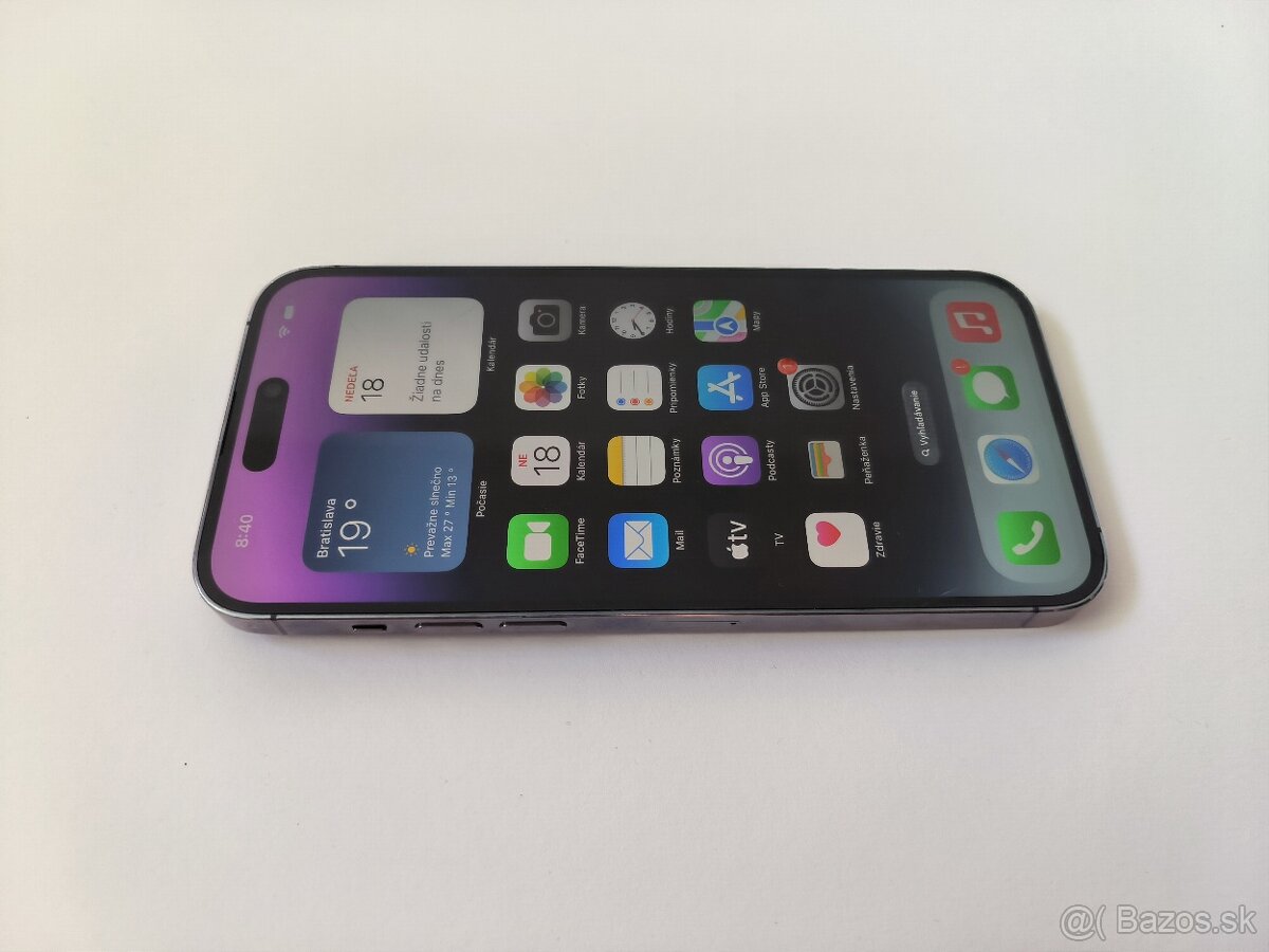 apple iphone 14 PRO MAX 256gb Purple / Batéria 100% - 4