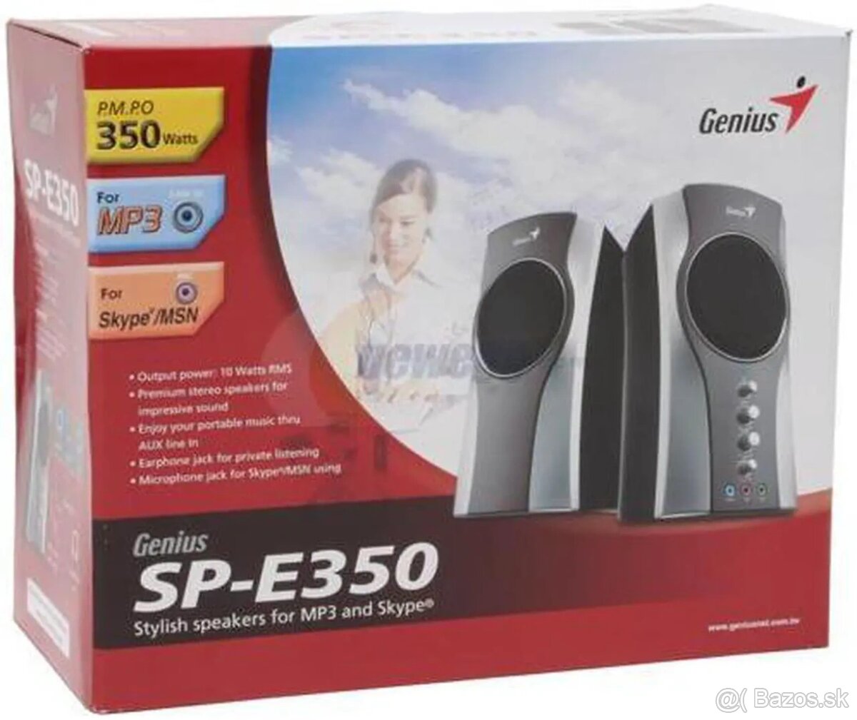 Genius SP-E350 10 watts 2.0 Speaker - 4