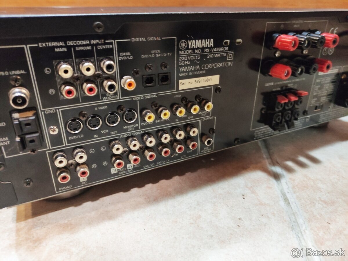 Zosilňovač Yamaha RX-V496RDS 5.1 100W - 4
