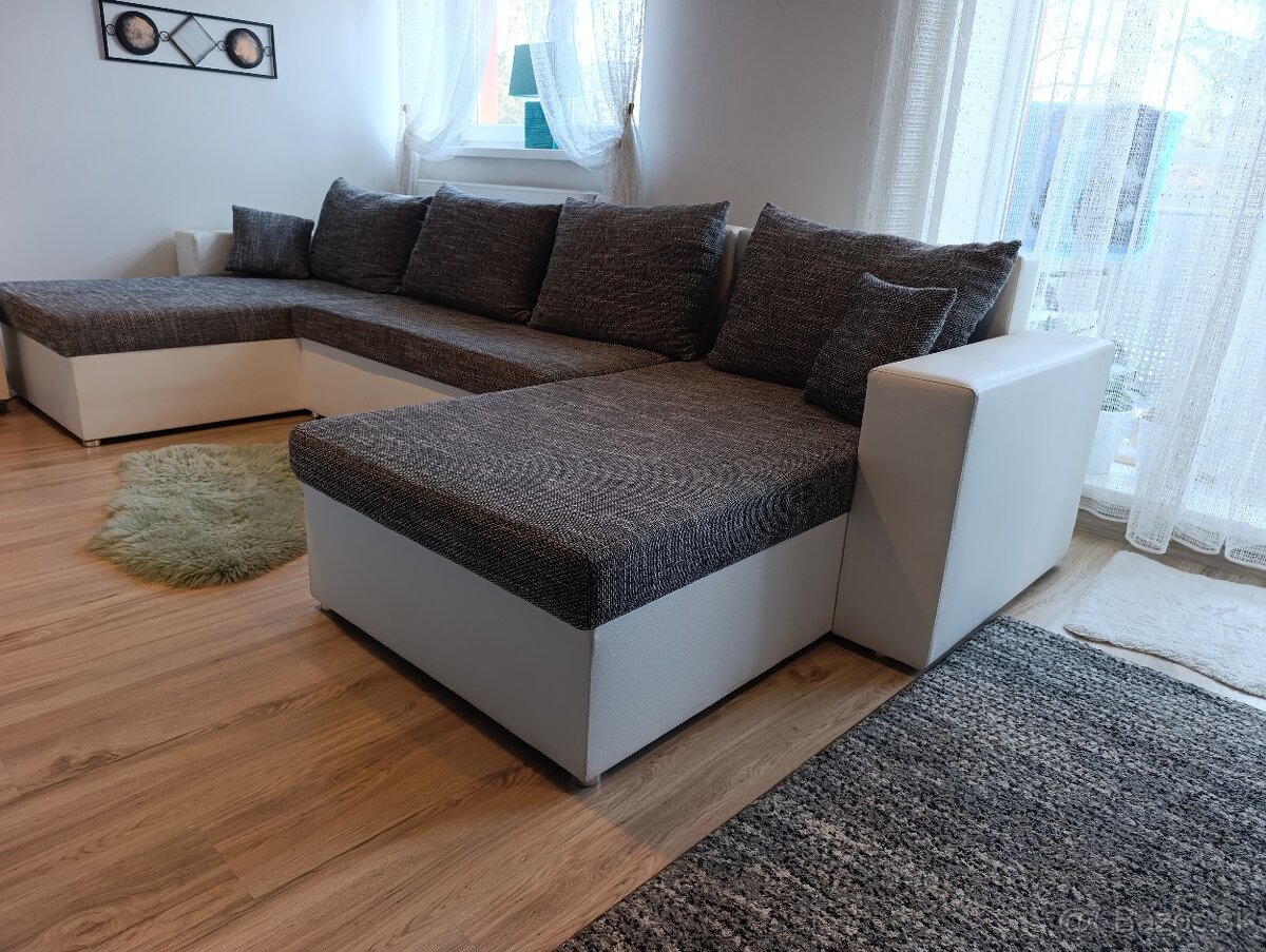 Sedacia súprava s úložným priestorom a rozkladacia - 4