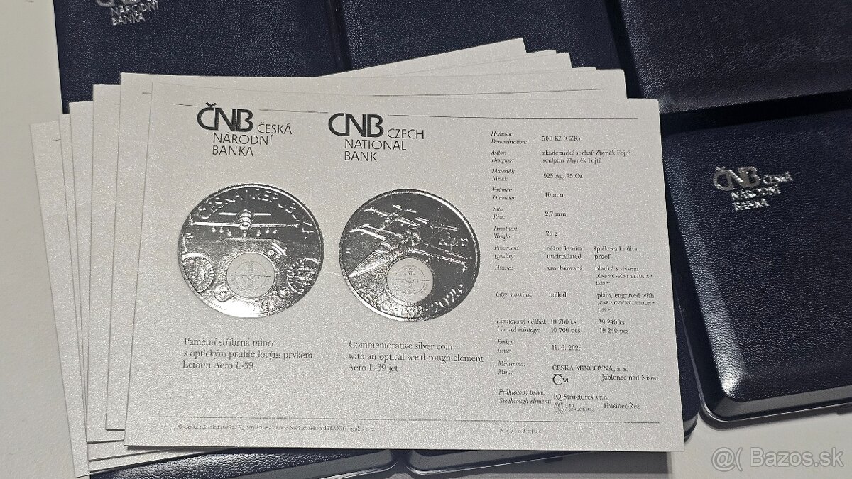 Stříbrná mince 500 Kč Letadlo ALBATROS PROOF - 4