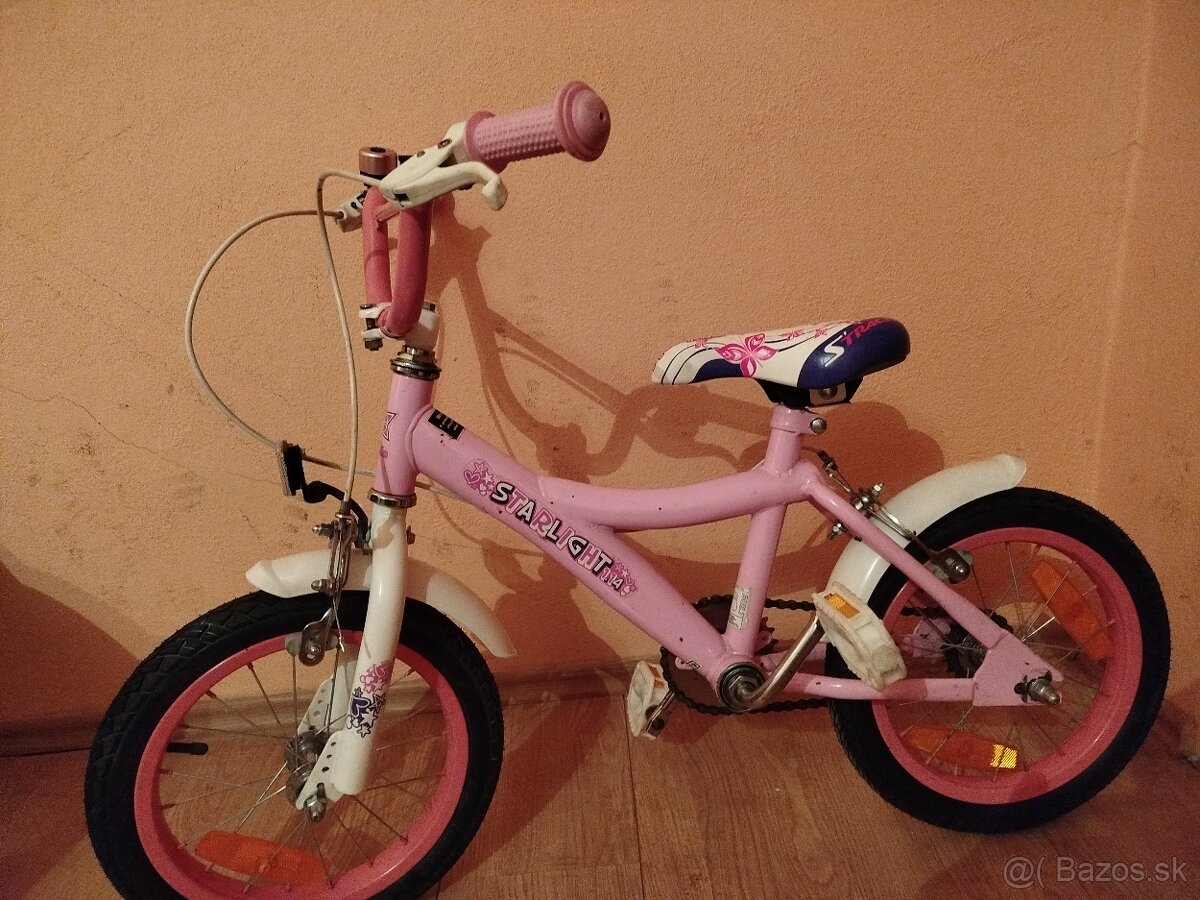 Detský bicykel 14 ružový - 4