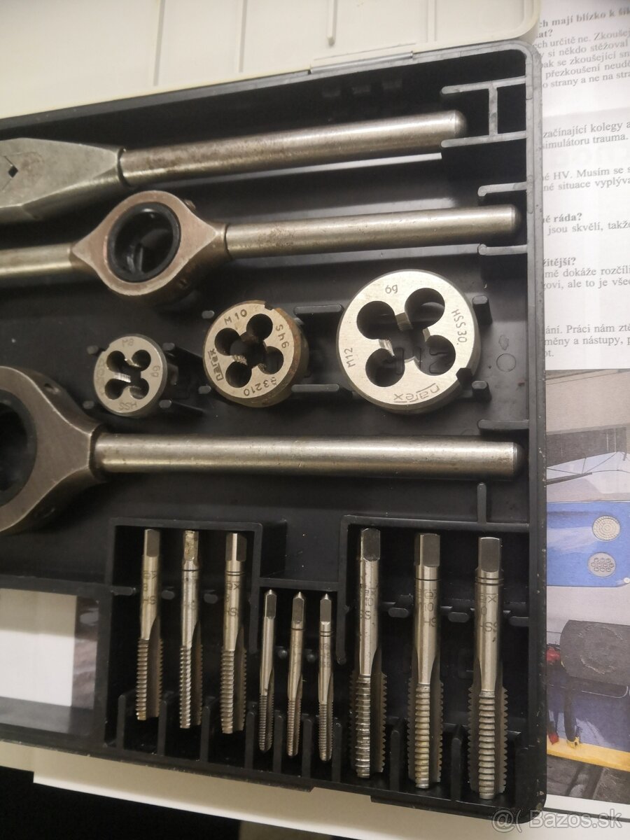 P:sada závitníků narex M1 + M2 HSS - 4