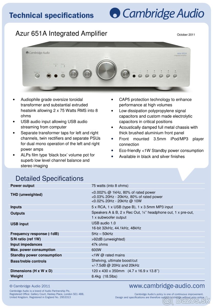 Cambridge Audio Stream Magic 6 + Azur 651A - 4