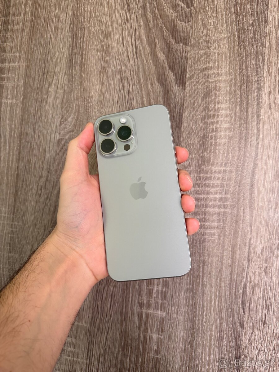 iPhone 15 pro max 256gb natural titanium - 4