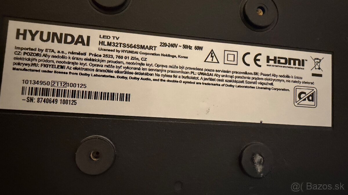 Predám LED Smart televízor 32” - 4