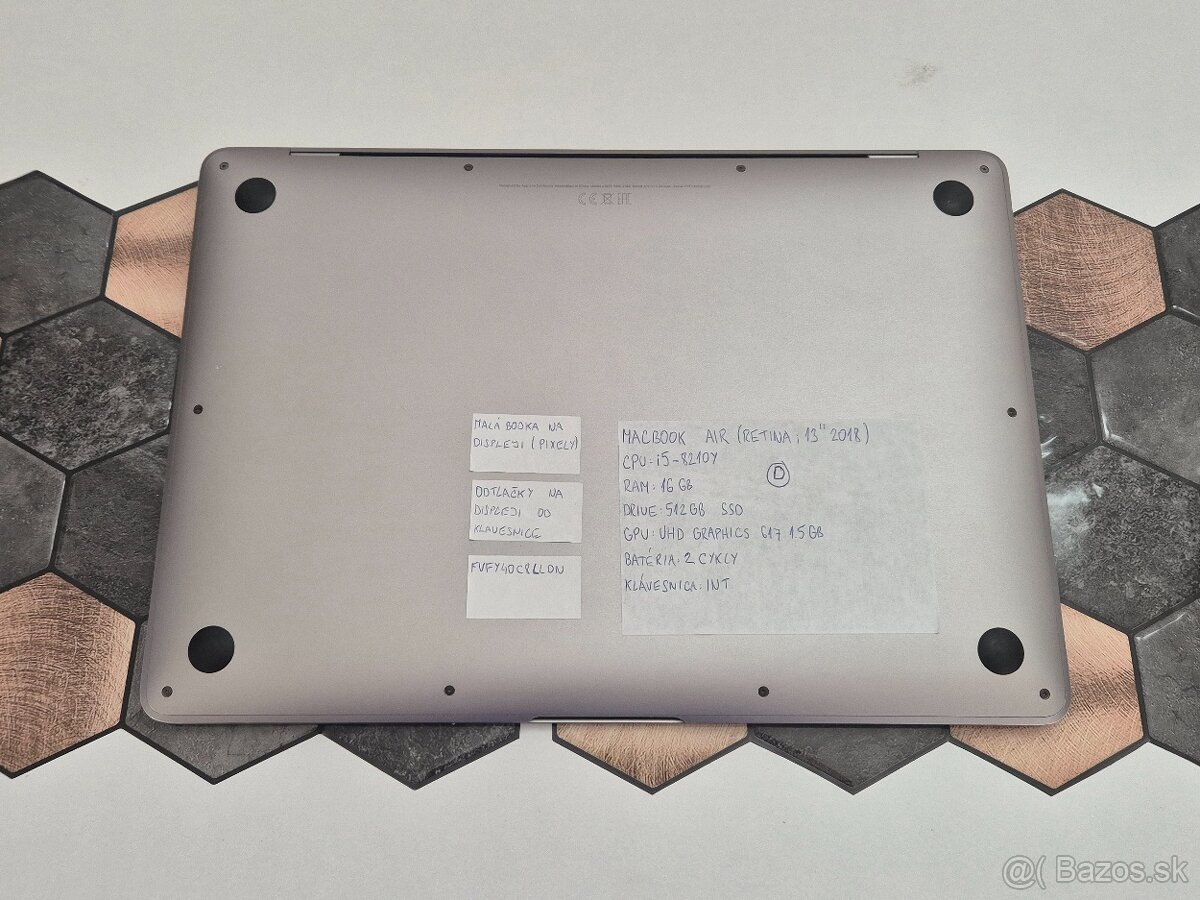MacBook Air 13" 2018 16+512GB SSD Space Gray | 2 cykly - 4