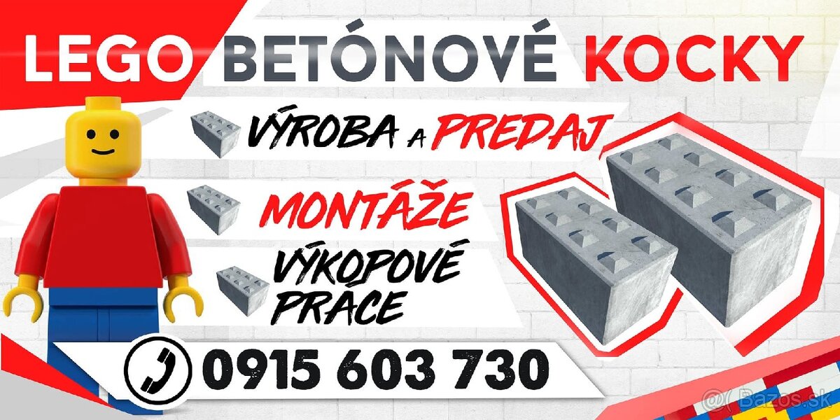 Lego kocky beton kocky - 4