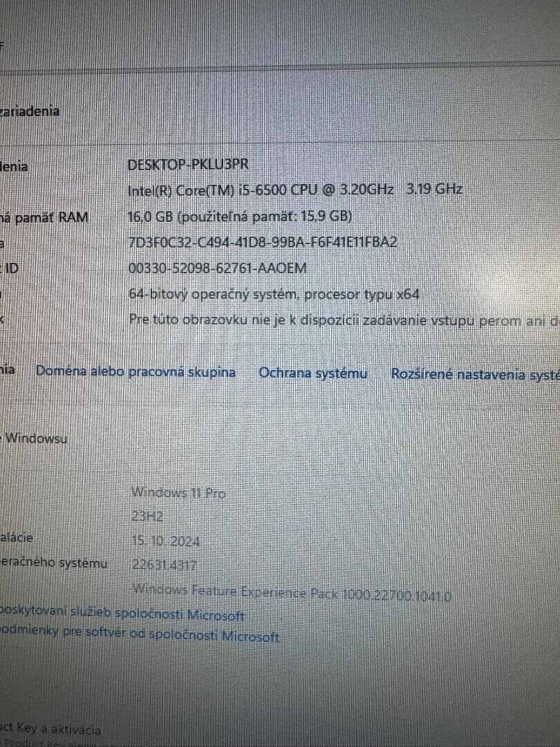 Počítač HP.Intel i5-6500 4x3,20GHz.16gb ram.256G SSD+500HDD - 4