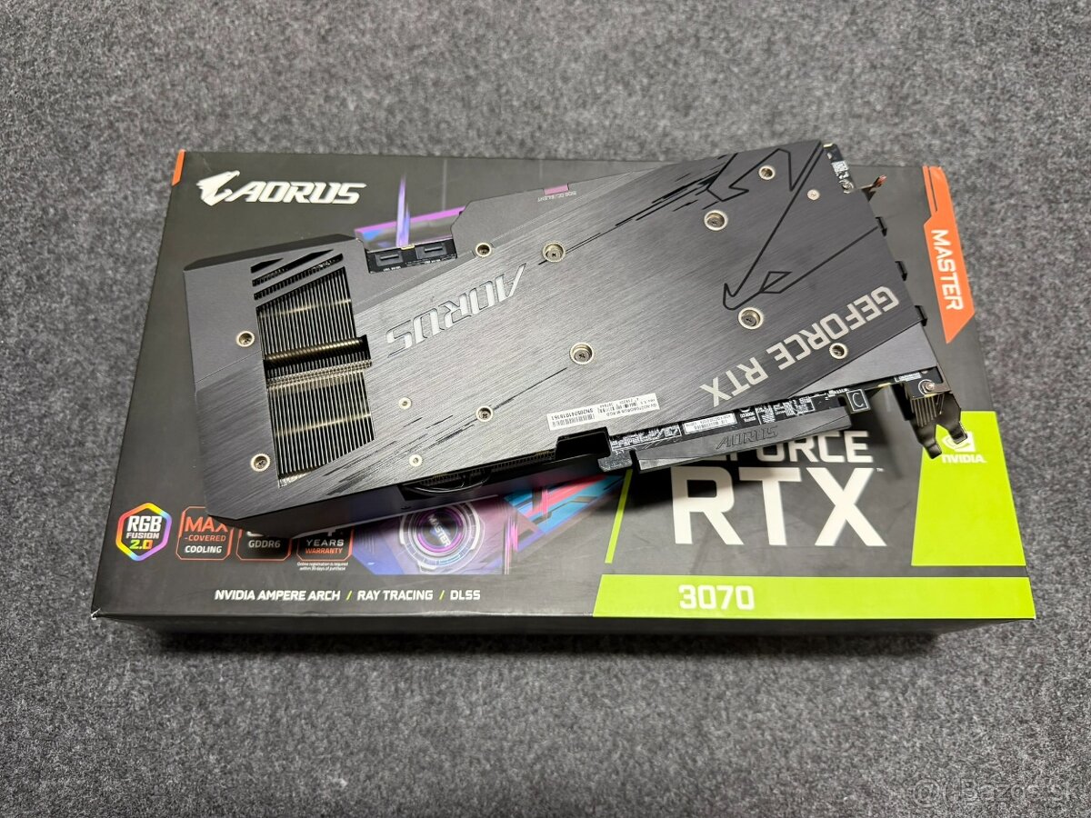 🟢 Predám GIGABYTE AORUS GeForce RTX 3070 8GB - 4