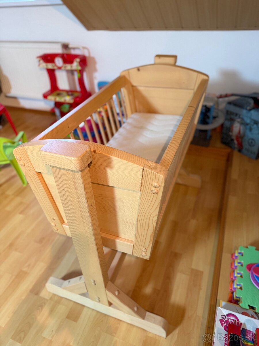 Detská kolíska z masívu - 4
