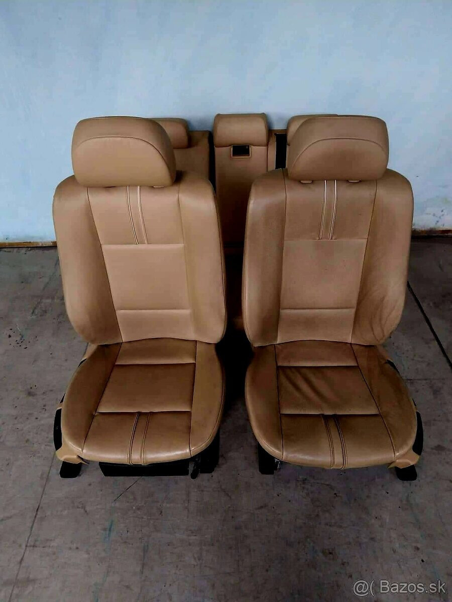 sedadla kožene BMW X3 E83 kremove mechanicke - 4