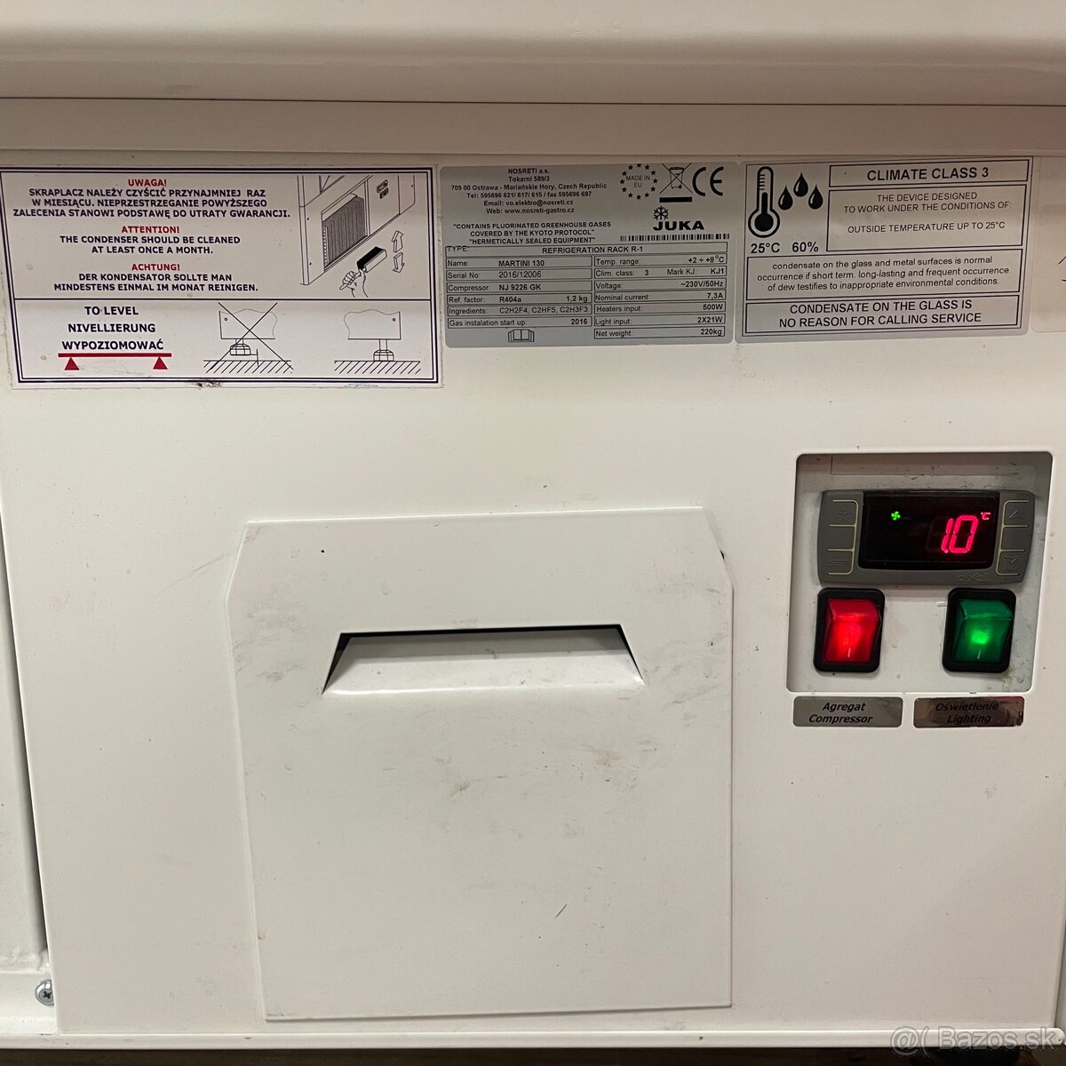 Chladiaca vitrina JUKA - 4