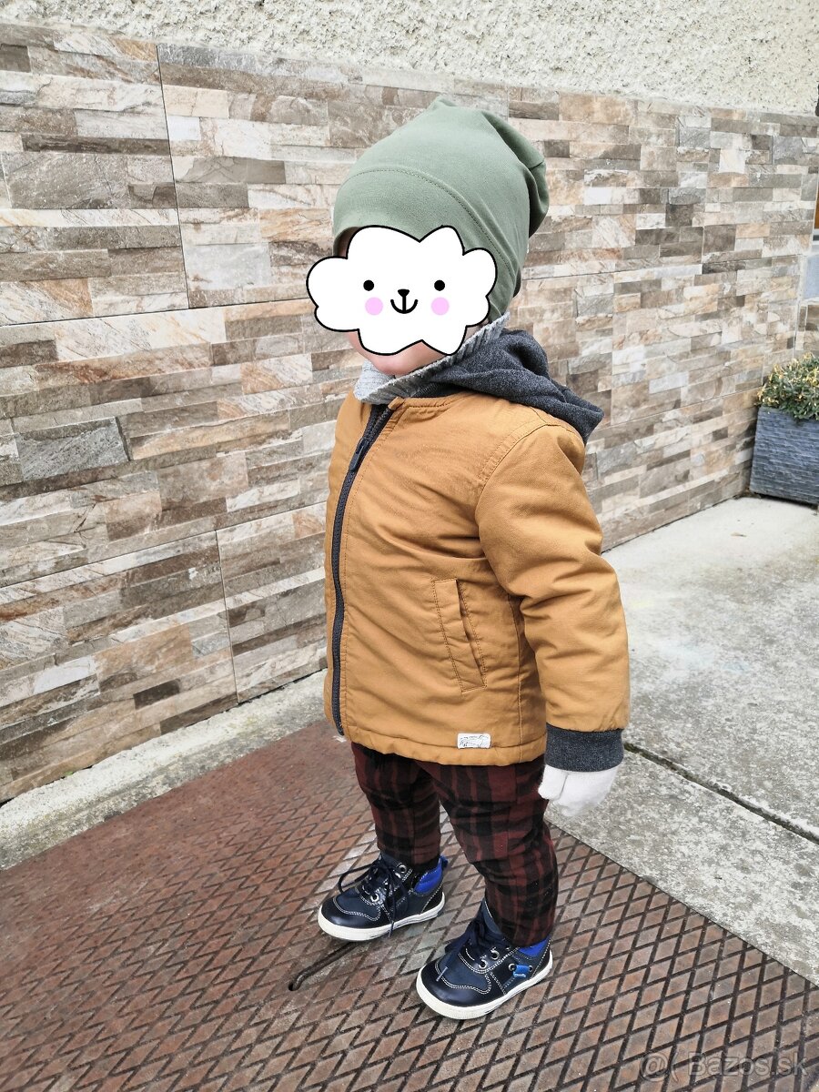 Bunda prechodná Reserved v.80 - horčicová - 4