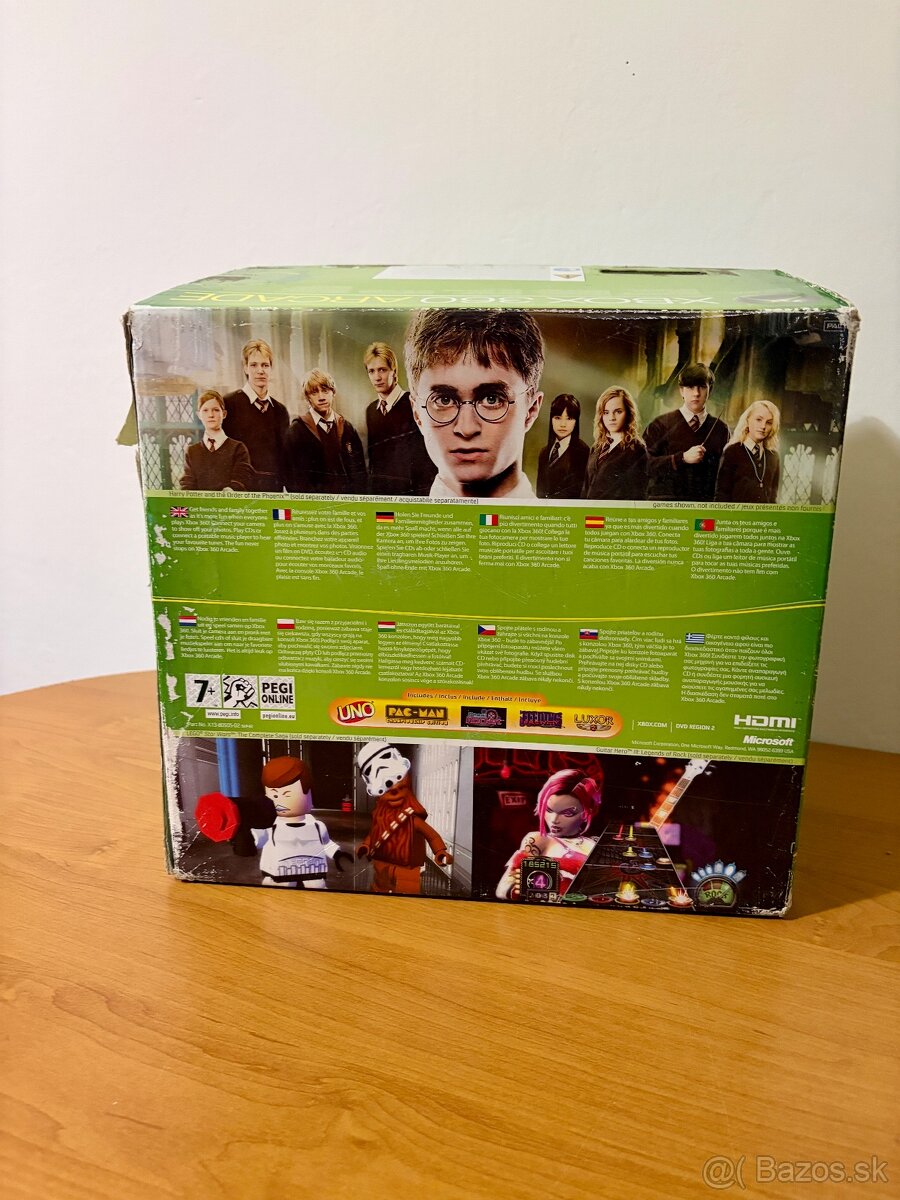 Original krabica xbox 360 arcade + 4 hry - 4