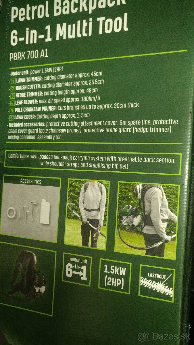 Záhradné benzínové multifunkčné náradie 6v1 - 4