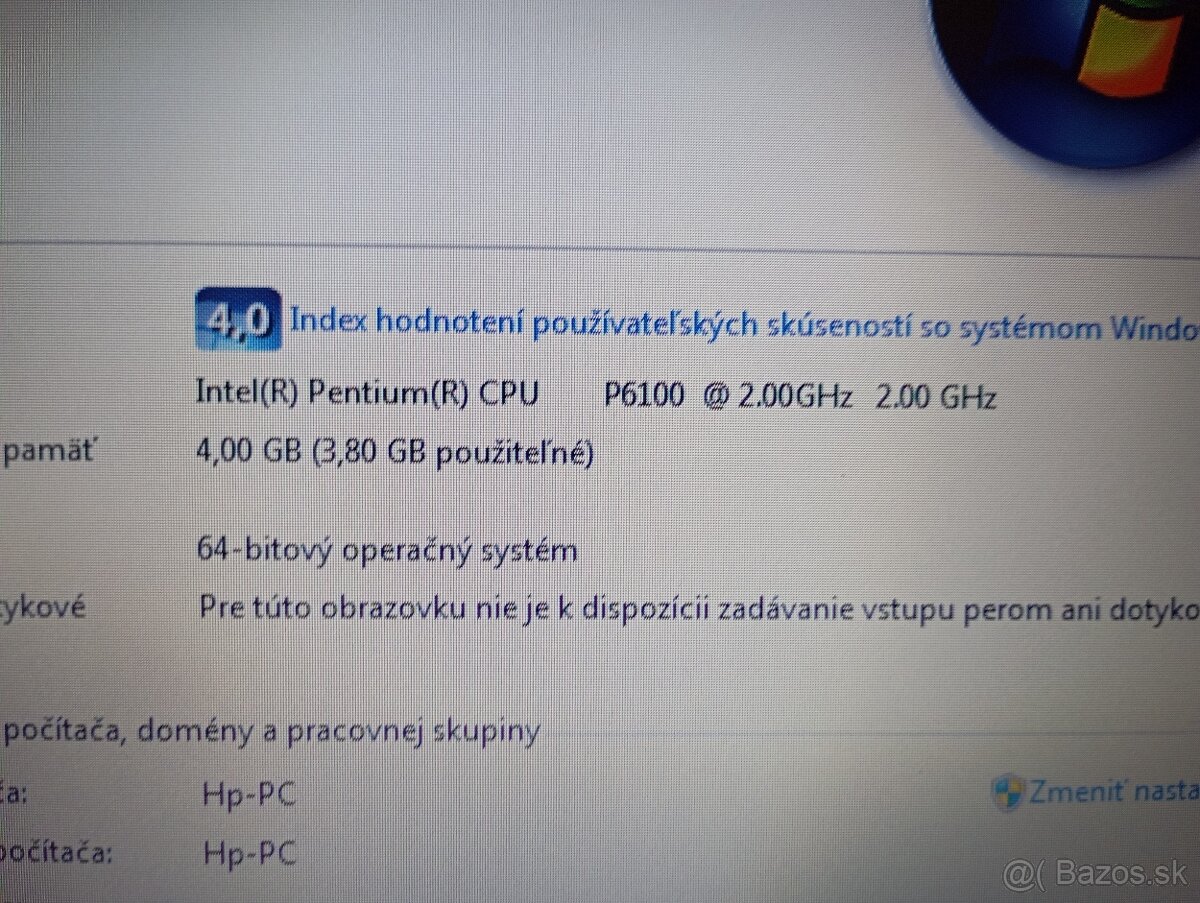 predám notebook HP PROBOOK 4520S , Windows 7 - 4