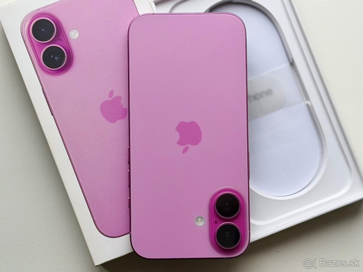 iPhone 16 Pink BATERIE 100% TOP - 4