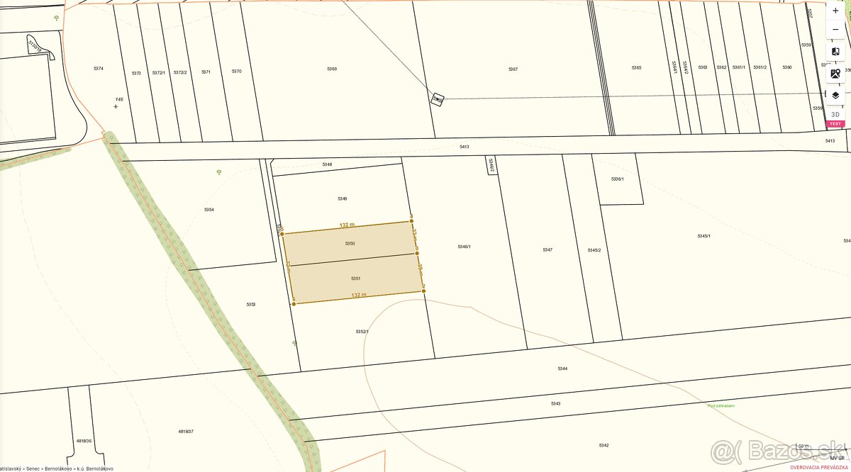 Na predaj investičný pozemok na výstavbu - BERNOLÁKOVO - 4